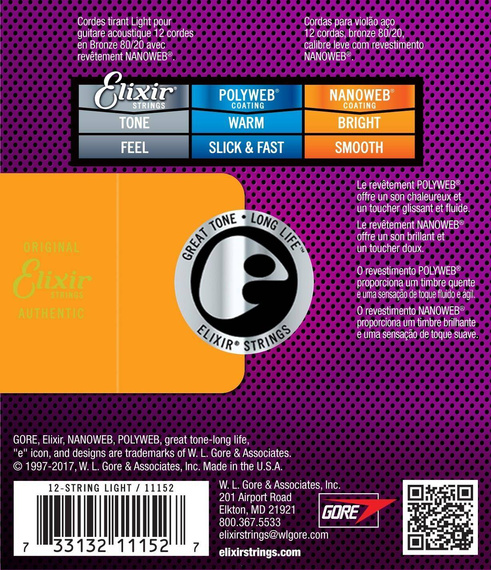 Elixir 11152 NanoWeb 10-47 – struny do gitary akustycznej