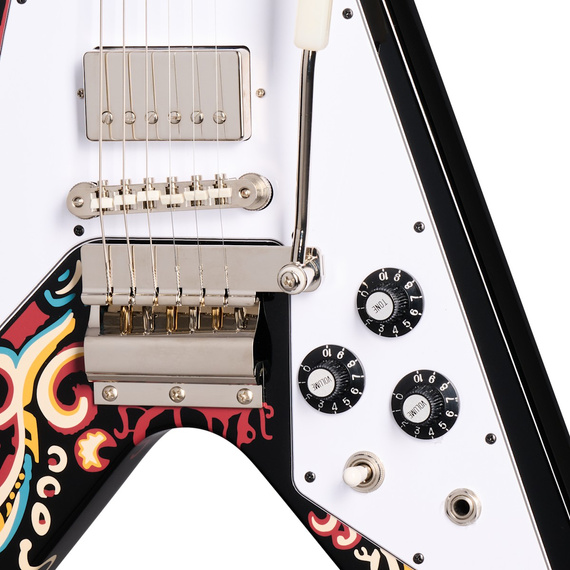 Epiphone Jimi Hendrix Love Drops Flying V Ebony – gitara elektryczna