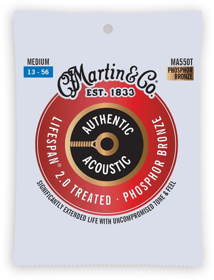 Martin MA550T Authentic Treated 92/8 Medium – struny do gitary akustycznej