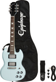 Epiphone Power Players SG Ice Blue – zestaw gitary elektrycznej