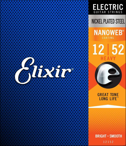 Elixir 12152 NanoWeb Heavy 12-52 – struny do gitary elektrycznej